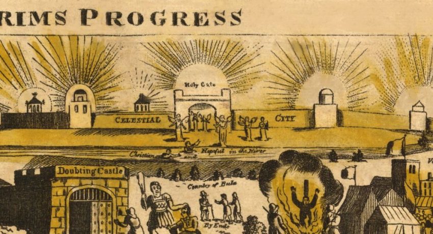 1813, London, England, Utopiekarte, Pilgrim's Progress © Princeton University Library, USA